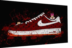 Leinwand Bilder Sneaker Micky  Maus Pop Art Wandbilder -Hochwertiger Kunstdruck - Bild 1 von 11