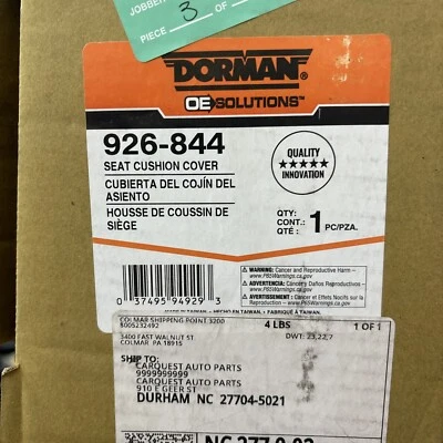 Cubierta de asiento Dorman, #926-844, se adapta a Dodge Ram 3500 2010 Foto 1 de 4