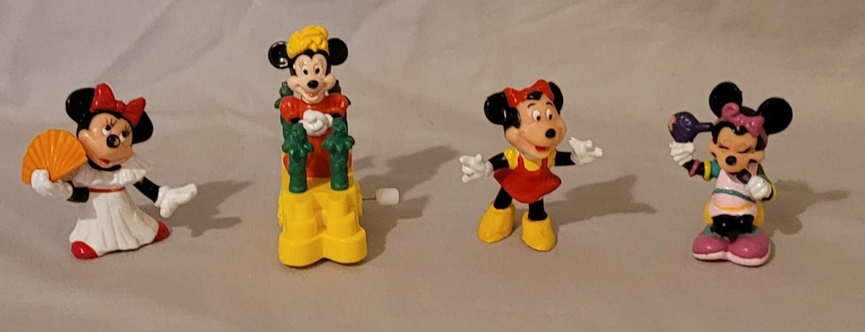 1980s Minnie Mouse Toy Lot - PVC Applause Toys - BK Kids Club Toy - 4 Total Toys - Image 1 of 4