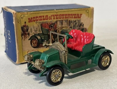 Винтажный спичечный коробок модели прошлых лет Y-2 модель 1911 Renault модель оригинальный в коробке - Изображение 1 из 4