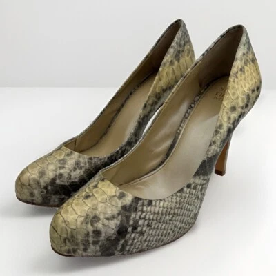 Vestido de tacón Saks Fifth Avenue para mujer EE. UU. 10 piel de serpiente punta puntiaguda Foto 1 de 4