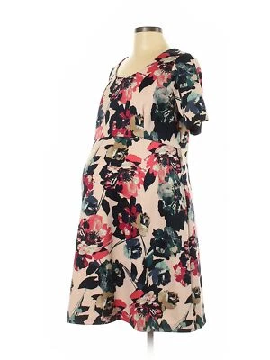 Motherhood Women Pink Casual Dress L Maternity - Image 1 of 2