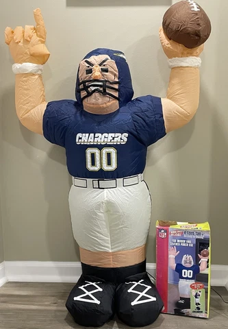 SAN DIEGO CHARGERS Gemmy NFL Airblown Inflatable Blow Up 4 FT Indoor Football Cover