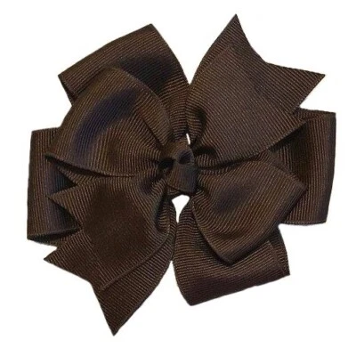 Moño de pelo boutique de molinete liso (24 colores disponibles) Foto 1 de 2