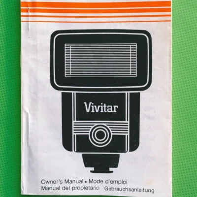 Original Vivitar 2500 Flash Replacement User Manual - Image 1 of 4