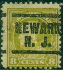 SCOTT # 508, NEWARK, NEW JERSEY PRECANCEL, FINE, GREAT PRICE! - Picture 1 of 4