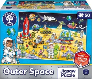 Orchard Toys Outer Space Jigsaw Puzzle - 50 Big Pieces + Poster - Picture 1 of 6