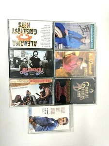 Lot of 7 80s 90s Country Cassette Tapes Alabama Charlie Daniels Alan Jackson - Imagen 1 de 3