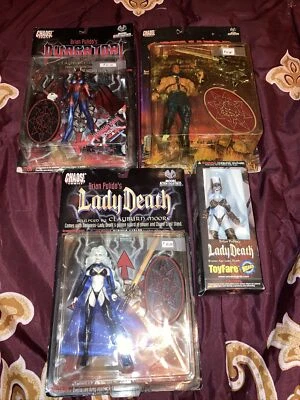 Chaos Comics esculpidos por Moore lote de 4 coleccionables de acción de Moore 1997 Foto 1 de 4