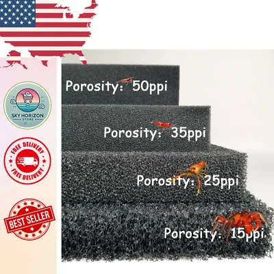 Filtro de acuario bio esponja algodón bioquímico pecera estanque espuma negro S M L XL Foto 1 de 4