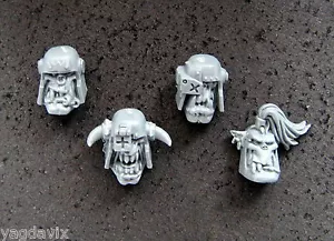 OPK05 TETE x4 ORK PILLARD WARHAMMER 40,000 W40K BITZ BITS RABIOT - Bild 1 von 1