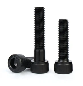 10/50 M2-M8 nero grado 12,9 acciaio tappo a brugola esagonale testa vite DIN912 - Foto 1 di 12