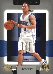 2003-04 Upper Deck Finite Gold Magic Basketball Card #135 Tyronn Lue /299