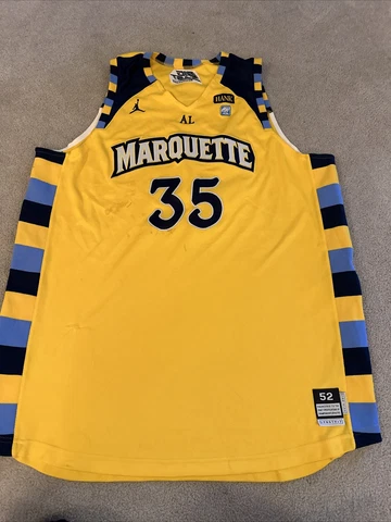 Jordan Marquette Golden Eagles BASKETBALL JERSEY NCAA Men’s BIG EAST  (BLM)SZ 52 Cover