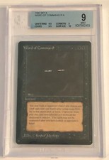 Magic The Gathering 1993 Beta Edition Word of Command Beckett Graded