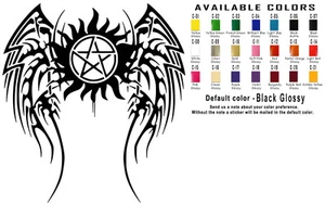 Supernatural Vinyl Decal Sticker Anti-Possession Symbol Sam Dean Winchester Car - Picture 1 of 7