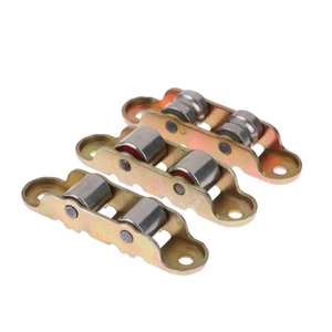 80 Type Flat/Groove Double Wheel Metal Slide Window Pulley Doors Sliding Track - Picture 1 of 15