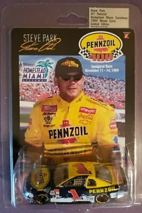 STEVE PARK #1 DIE CAST ~ 1/64 NASCAR 1999 PENNZOIL CHEVROLET ~ HOMESTEAD SHARK - Picture 1 of 9