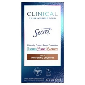 Secret Womens Clinical Strength Invisible Solid Antiperspirant Deodorant 1.6 oz - Picture 1 of 2