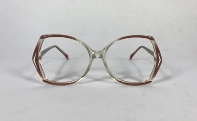Vintage 1980's Lilac to clear gradient OLEG CASSINI eyewear eye glasses frames - Image 1 of 4