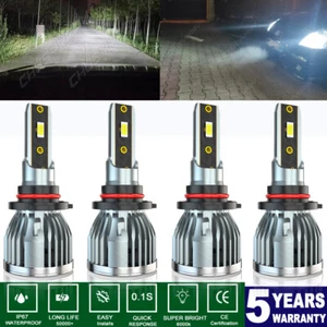 LED Headlight Bulbs For Mack CXN613 CXU613 CT713 GU813 High Low Beam Combo Kit - Picture 1 of 12
