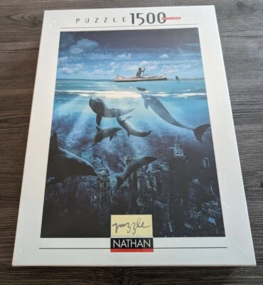 Dolphins 1500 Piece Nathan puzzle Chayan Koi Cyberrealism New Sealed - Image 1 of 3