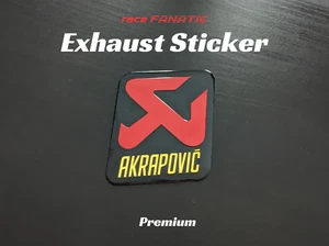Akrapovic Auspuff Emblem Aufkleber Hitzefest Aluminium Sticker 8x8,5cm - Picture 1 of 2