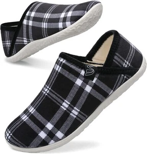 Fuzzy House Slippers for Women Men Indoor Closed Back Lightweight Cozy W11.5-12. - Picture 1 of 6