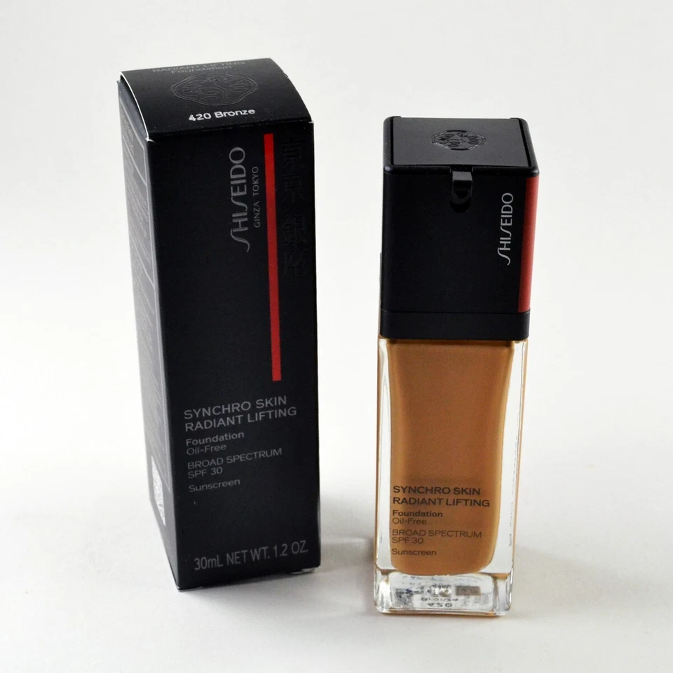 Shiseido Synchro Skin Radiant Lifting Oil-Free SPF30 Foundation #420 BRONZE - Image 1 of 1