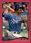 2014 Topps Mini Pink Kansas City Royals Baseball Card #517 Norichika Aoki /25