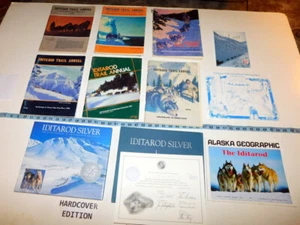 Silver 25 Years of the Iditarod Trail Iditarod Annual Sled Dog Race Map Lot - Picture 1 of 23