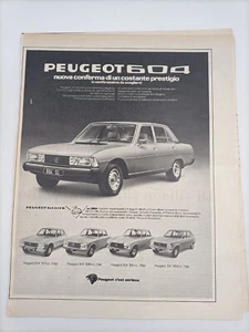 Clipping Ritaglio Pubblicità Advertising 1975 PEUGEOT 604 Un Costante Prestigio - Picture 1 of 1