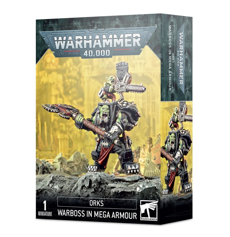 Warboss in Mega Armour Orks Warhammer 40K Nuevo en caja Foto 1 de 1