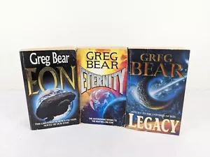 The way trilogy by Greg Bear 1988 Eon, Eternity, Legacy - Picture 1 of 18