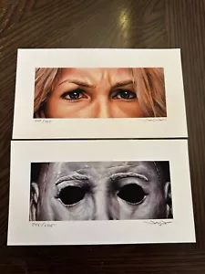 Jason Edmiston MICHAEL MYERS & LAURIE HALLOWEEN Print SET SDCC EWAF - Picture 1 of 1
