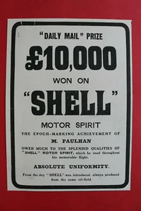WL2a) Werbung Shell 1910 Motor Spirit Benzin London England UK Grafik - Bild 1 von 1
