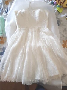 Hochzeitskleid Partykleid Spitze Ivory Gr. L (38-42) - Bild 1 von 7