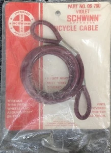 Vintage Schwinn Fahrrad VIOLET CABLE Schloss Stingray & andere NOS Teil # 06-760 - Bild 1 von 3