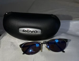 Rare Revo 1101/011 Python Gunmetal Frame Stealth Mirror Lens Sunglasses Italy - Picture 1 of 12