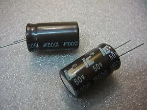 ILLINOIS CAPACITOR Electrolytic 1500UF 50V 20% 105 °C **NEW** Qty.2 - Picture 1 of 3