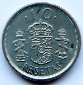 ESPAÑA JUAN CARLOS I 10 PESETAS 2000 KM-1012 (ROLLO COMO NUEVO) - Imagen 1 de 2