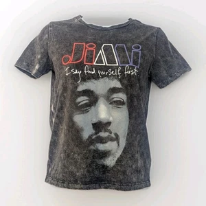 Jimi Hendrix Find Yourself First Grey T Shirt Youth M 8 Womens S Babydoll Tee - Picture 1 of 5