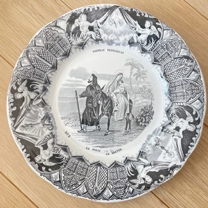 Ancienne Assiette parlante Creil Montereau Nouveau Testament fuite en Egypte n°2 - Picture 1 of 2