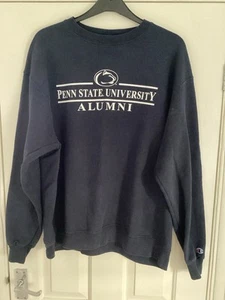 Champion Penn State Nittany Lions Mens XL Sweatshirt Blue Collegiate Pullover - Picture 1 of 3