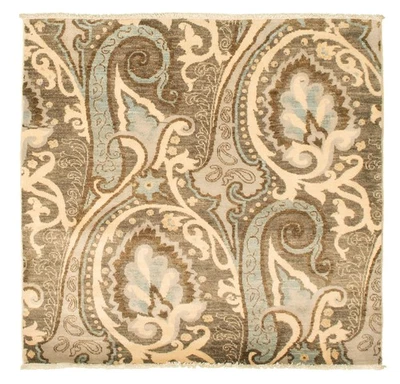 4'0" x 4'1" Hand Knotted Oriental Carpet Traditional Wool Area Rug - Image 1 of 4