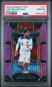 2023-24 Select FIFA Mezzanine 177 Jude Bellingham Pink Mojo /199 PSA 10 GEM MINT - Picture 1 of 2
