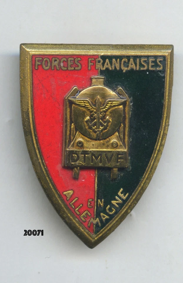 Insigne génie ,Direction de Transport Militaire par Voie Ferrée / FFA. - Photo 1/1