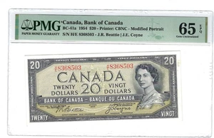 Canada 20 Dollars 1954 BC-41a Uncirculated PMG 65 EPQ - Picture 1 of 2