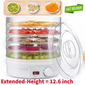 Lebensmittel Dörrapparat einstellbare Temperatur ruckartige Kräuter Obst Gemüse Snacks 5 Fächer - Bild 1 von 14