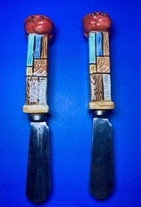 Vintage Keramik Krabbe Butter/Käse Streuer Pier Strand Küste Maritim Set - Bild 1 von 5